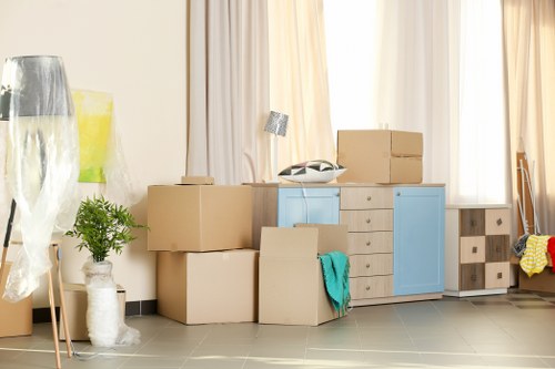 Commercial moving team planning an office relocation in Clapham