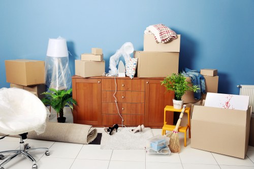 Local team collecting bulky furniture from a Clapham street