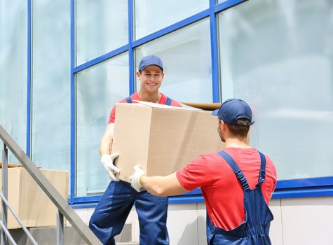 Removal company team assisting with a home move in Clapham