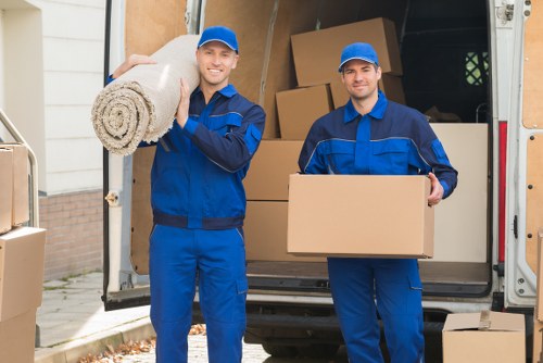Man and van vehicle ready for a move in Clapham