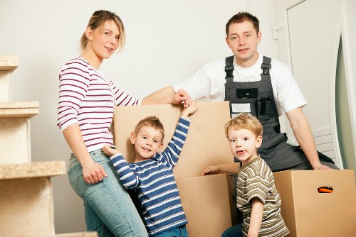 Professional movers helping with a home move in Clapham