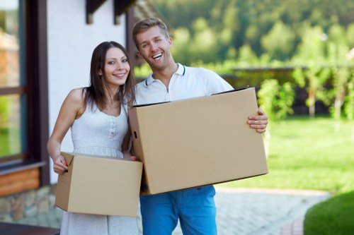Loading and access planning for a business move on a Clapham street