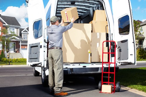 Removal team handling a Clapham residential move near local flats