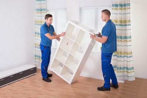 Protective PPE used by a Clapham removals team
