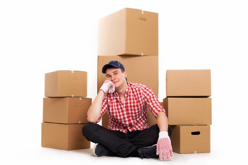 Local moving team helping with furniture transport in Clapham