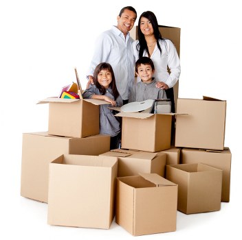 Moving van prepared for a residential relocation in Clapham